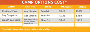 YMCA Camp Pricing - 2024