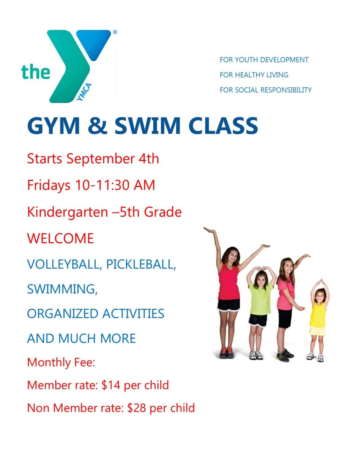 Gym & Swim Flyer Maquoketa Area Family YMCA