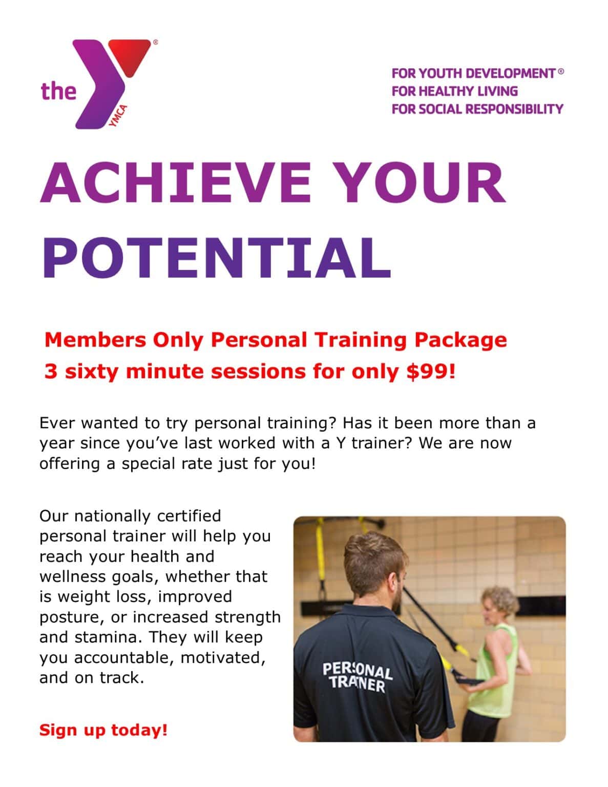 Personal Training Maquoketa Area Family YMCA