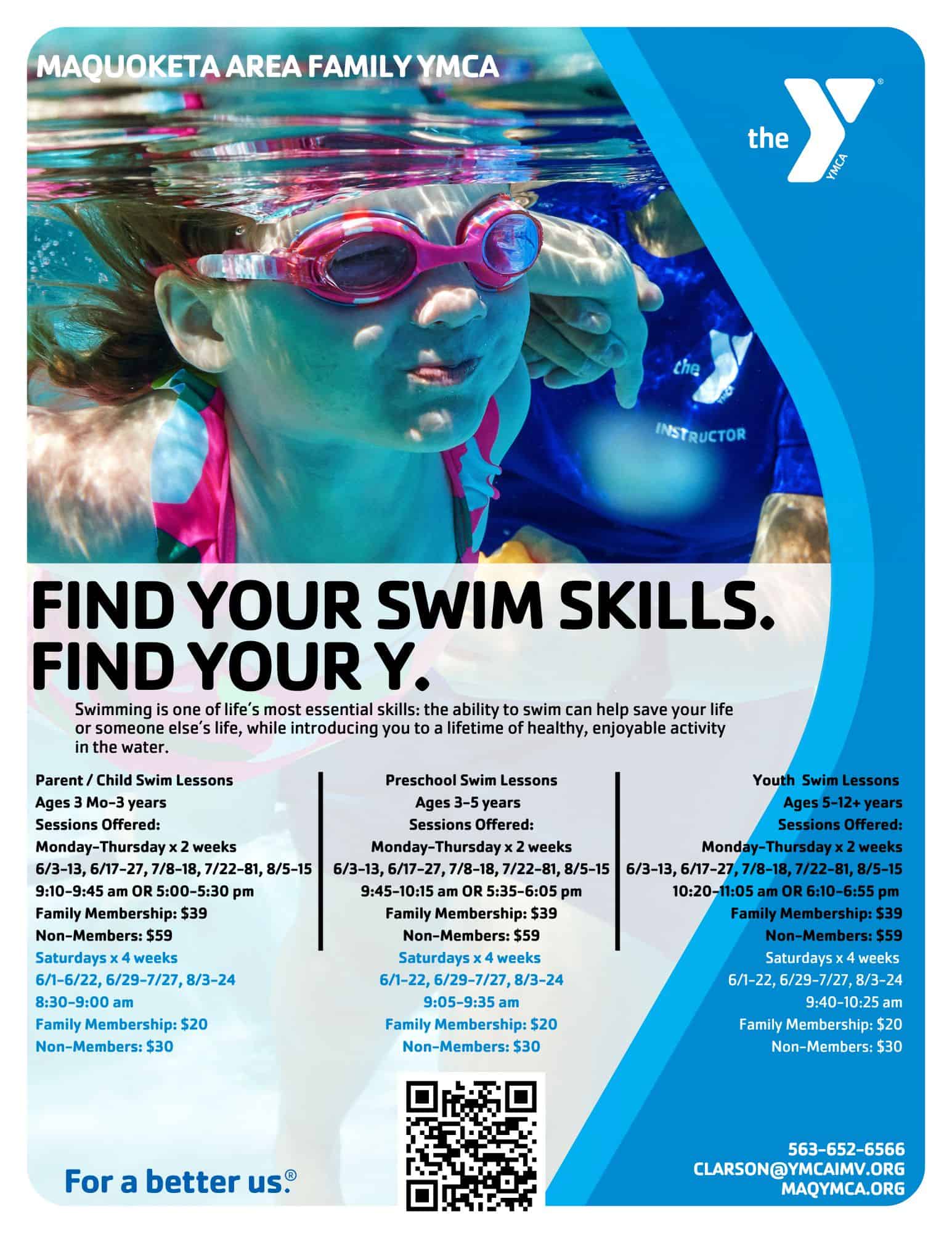 Swim Lessons & Swim Team Maquoketa Area Family YMCA
